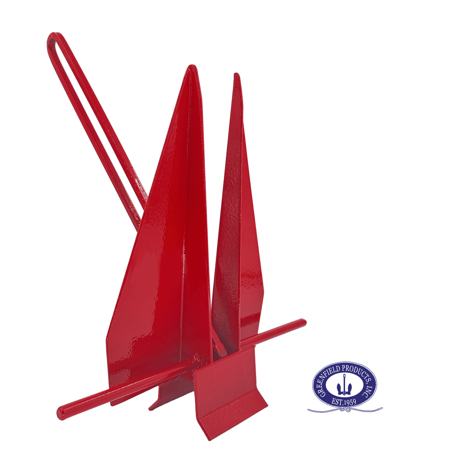 Greenfield Complete Boat Anchor Kit (Up to 16' and 24' Sizes) Comes with Fluke Anchor, Anchor Chain, Anchor Rope, Shackles. Red Coated Fluke Kit. Boat Accessories Marine