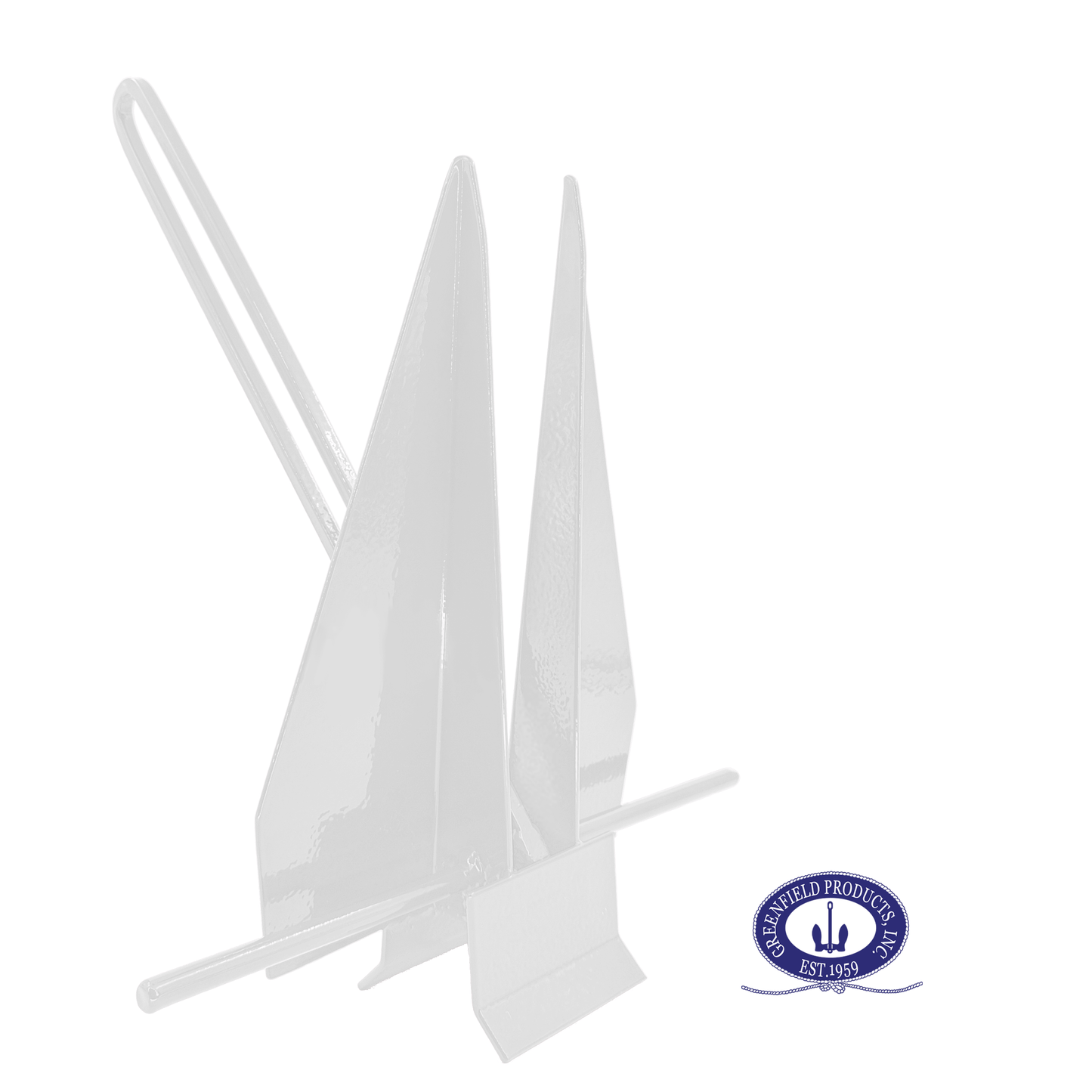 Greenfield Complete Boat Anchor Kit (Up to 16' and 24' Sizes) Comes with Fluke Anchor, Anchor Chain, Anchor Rope, Shackles. White Coated Fluke Kit. Boat Accessories Marine